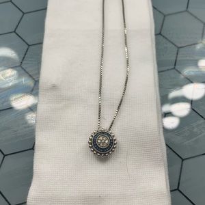 Sapphire and diamond pendant